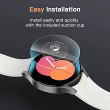 6 sztuk szkła hartowanego kompatybilnego z Galaxy Watch 5 4 3 42mm 44mm 40mm 46mm folia przeciw zarysowaniom Watch4 klasyczne folie ochronne na ekran prezent na urodziny, rodzinę, przyjaciół folia ochronna na ekran zegarka, etui na zegarek, akcesoria do zegarków
