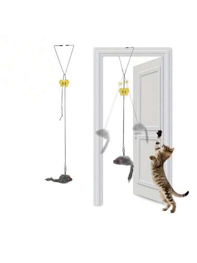 1PC Adjustable Hanging Cat Toy For Interactive Teasing And Playful Fun