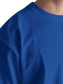 Men T-Shirts - 寶藍色 - 查看 3