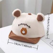 婴儿帽，鸭嘴帽，幼儿男孩和女孩棒球帽，黄色，春秋季节 - 彩色 - 查看 3