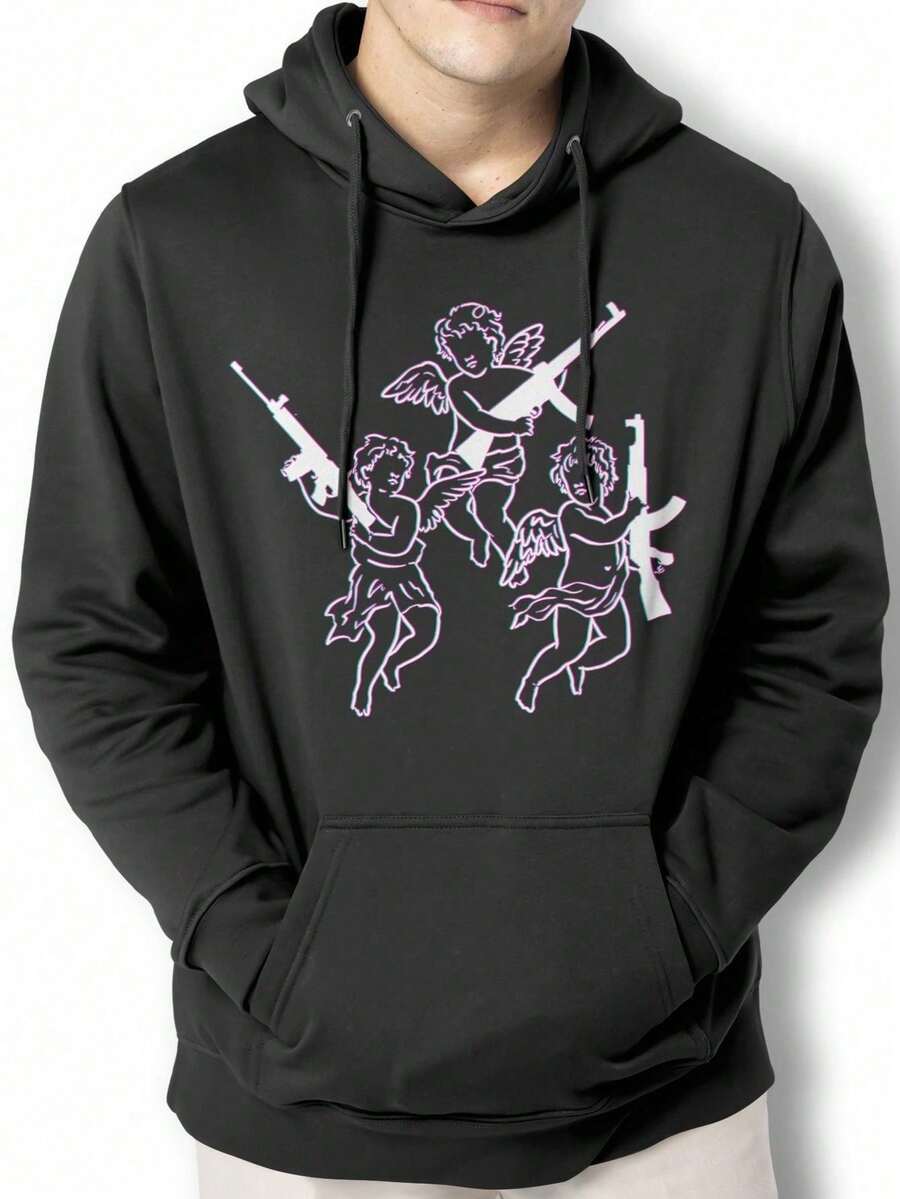 Men Hoodies - màu đen - Xem 1