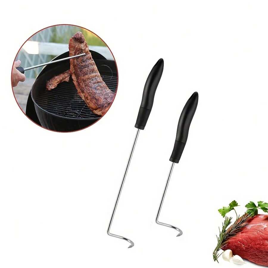 1pc, Food Flipper And Meat Hook For Grilling, Flipping, And Turning