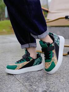 1雙兒童鞋,男女童輕便時尚運動鞋,適用於室內和室外活動,春季新品 - 彩色 - 查看 4