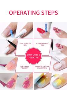 1 件裝 6 毫升指甲剝離液防溢膠邊緣乳膠膠帶快乾護膚保護指甲油清漆工具快速輕鬆去除凝膠指甲除油劑