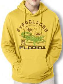 Men Hoodies - Màu vàng - Xem 1