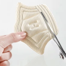3 cặp/6 miếng lót giày vá gót chân cho giày thể thao miếng dán lưng có thể điều chỉnh kích thước chống mài mòn miếng lót chân đệm lót giày - Màu be - Xem 3