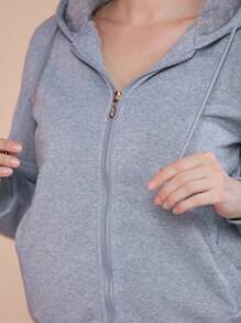 Women Winter Coats - 灰色 - 查看 3