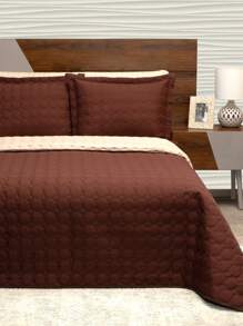 Home Elephant Light Double Coffee Duvet Two Views Arona - Coffee Brown - View 4