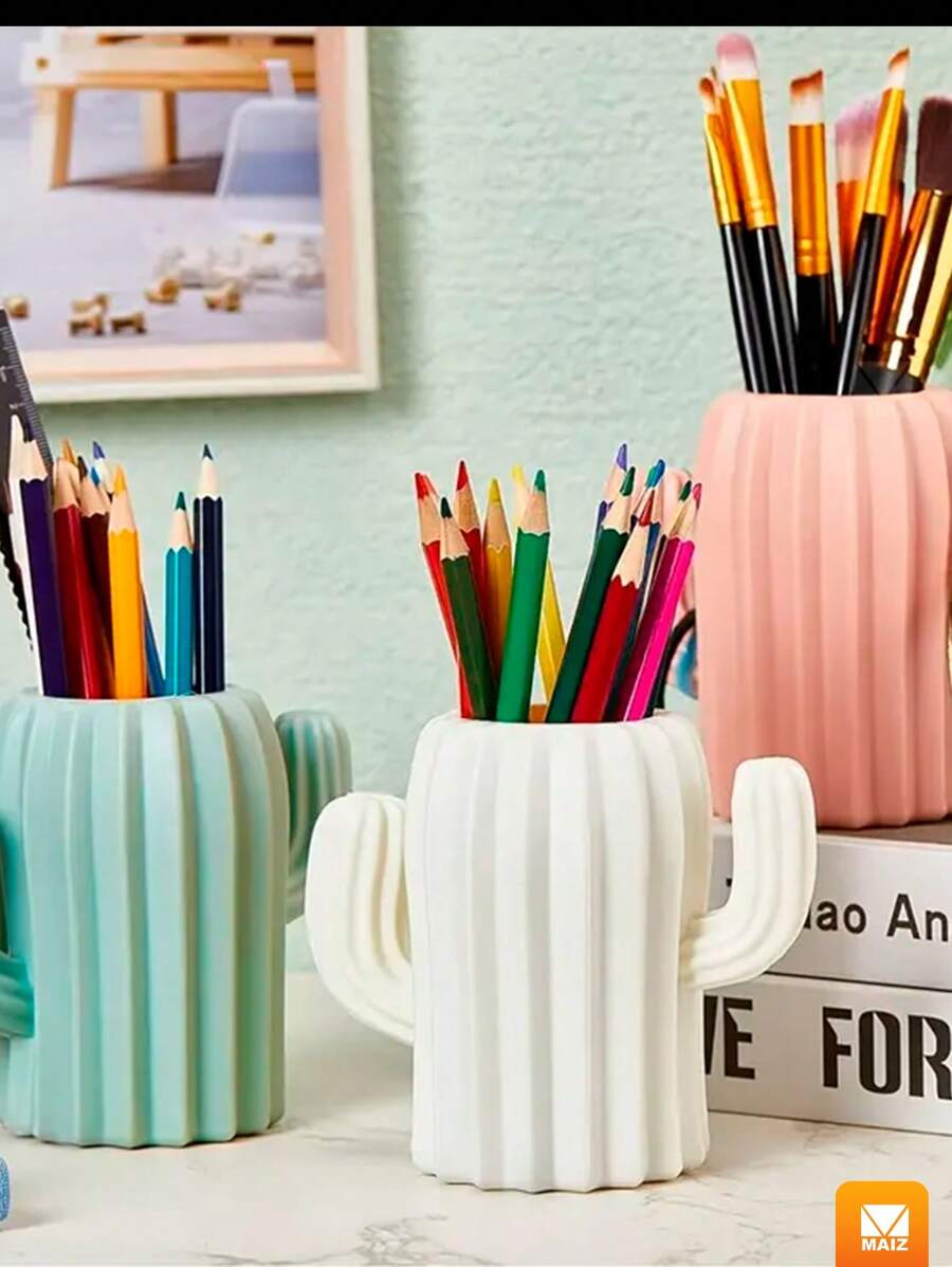 ORGANIZADOR DE LAPICES PARA ESCRITORIO - Rosa - Ver 1