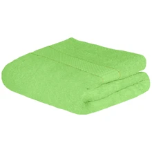 Toalla de baño completa colores varios tamaño 150x80cm peso 600g suave y absorbente ideal para hogar hotel spa playa adultos y niños secado rápido textil premium uso diario - Verde - Ver 2