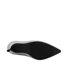 Botas cortas para mujer de vestir con pedrería, color plata, mod. 1086432 - Plateado - Ver 5