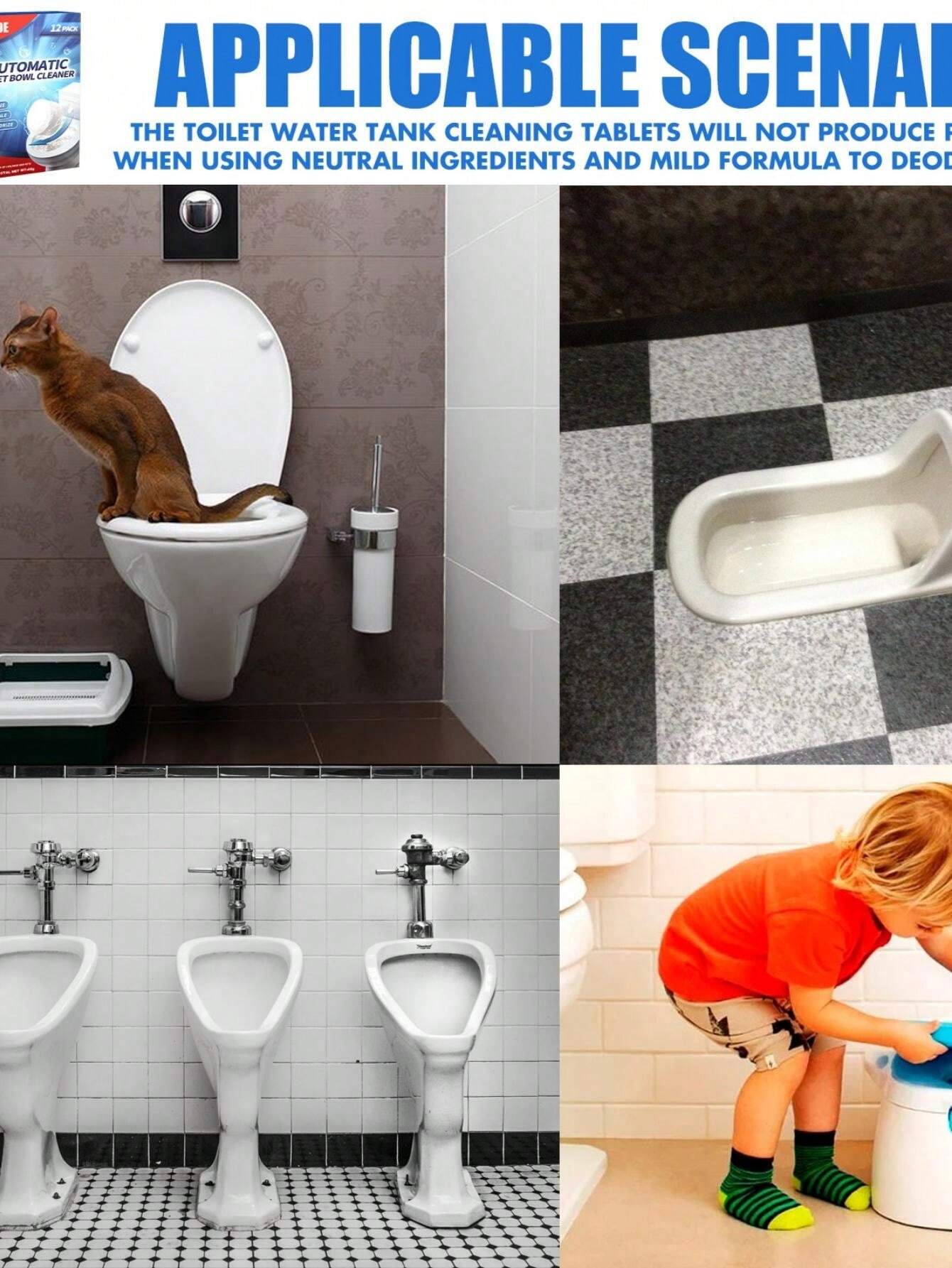 Eelhoe Toilet Bowl Cleaner Effervescent Tablets MultiPurpose