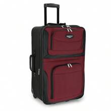 Amsterdam 4 Pieces Set Soft Shell Expandable Rolling Upright Luggage - 酒紅色 - 查看 3