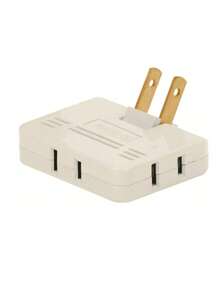 Multicontacto Triple T. Bisagra - Blanco - Ver 1