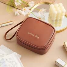 1個女性專用衛生巾收納袋,可攜帶且防水的女生或學生用月事巾包,月經用品收納袋 - 粉色 - 查看 2