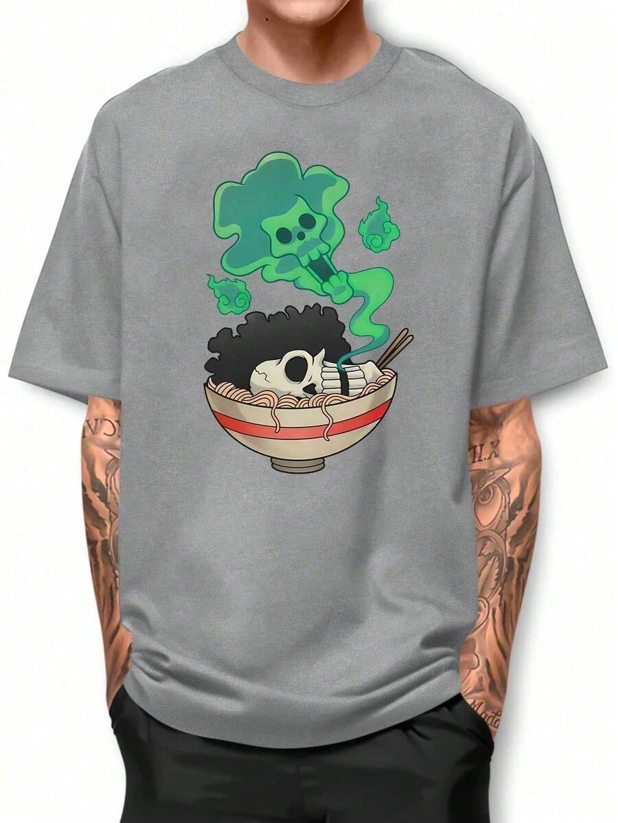 Men T-Shirts - 淺灰色 - 查看 1