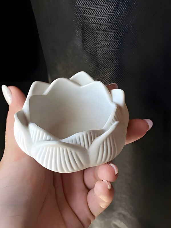 3d Lotus Shaped Box & Stand Silicone Mold For Crystal Epoxy Resin, Wax Aromatherapy Candle Making, Gypsum Crafting, Jewelry Storage