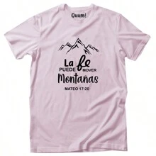 Playera diseño Dios #1 - Rosa - Ver 1