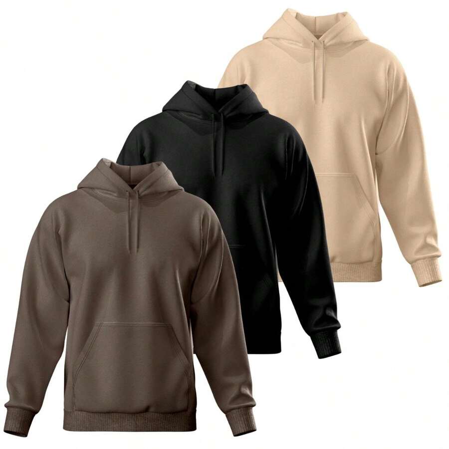 Men Sweatshirts - Coffee Brown - View 1