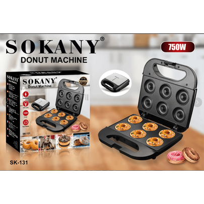 Sokany.Máquina para hacer donas de 6 agujeros