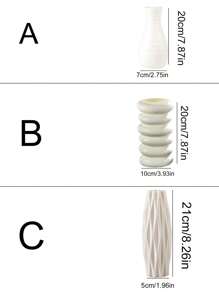 1 Miếng Trong nhà Đồ trang trí Bình hoa , Hoa khô Thùng đựng hàng , Creative Trang trí hoa , PE Chất liệu , Trang trí Nồi - trắng - Xem 5