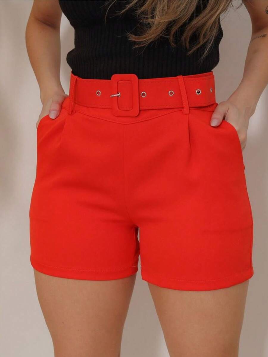 Women Shorts - 橘色 - 查看 1