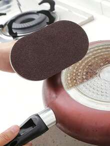 1 Miếng Đá nhám Bọt biển , Nano Bọt biển Ảo thuật , Phòng bếp Rỉ sét Khử nhiễm Hiện vật Bọt biển Bàn chải làm sạch - màu đen - Xem 2