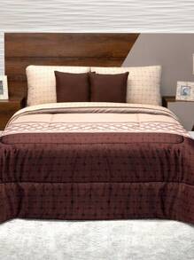 Home Elephant Duvet With King Size Coffee Sheets Two Views Arona - Coffee Brown - View 2