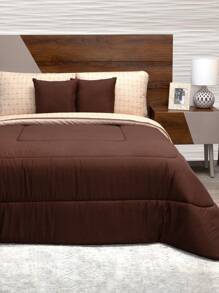 Home Elephant Duvet With King Size Coffee Sheets Two Views Arona - Coffee Brown - View 4