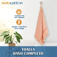 Toalla de baño completa colores varios tamaño 150x80cm peso 600g suave y absorbente ideal para hogar hotel spa playa adultos y niños secado rápido textil premium uso diario - Verde - Ver 3