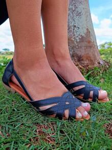 Sapatilha Feminina Preto Salomé Calcado Mocassim Mulher Moda Sandalia Chinelo