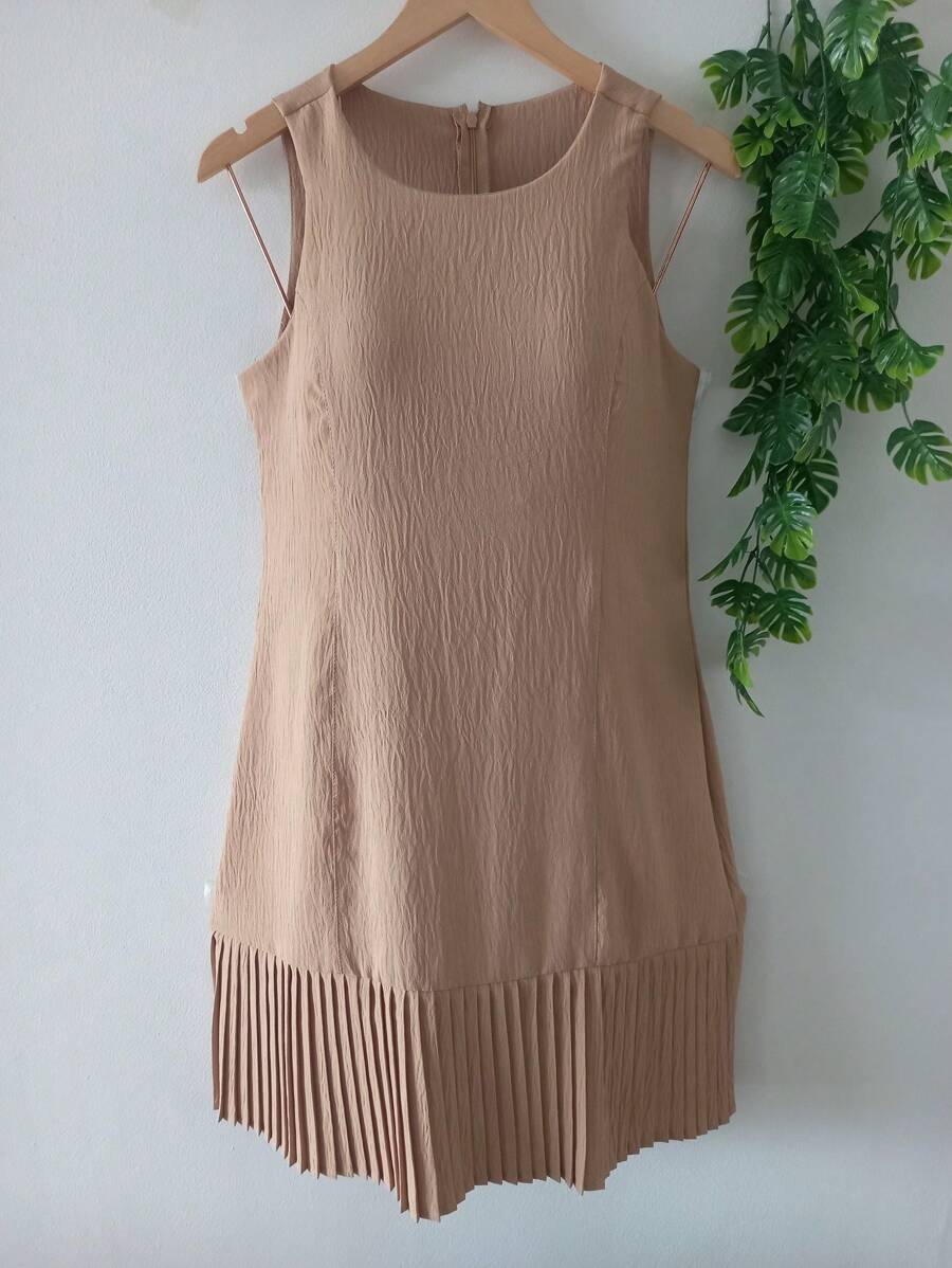 Women Dresses - 卡其色 - 查看 1