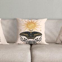 Kit Trio Capas de Almofadas Decorativas Fases da Lua Estampadas em Veludo Suede 45cm x 45cm - Decoração para Sala Sofá Quarto Escritório Astrologia Astros Espaço Constelação Universo Astronomia Estrelas Luas Moon Phases Signos Zodíaco Decorativas Modernas Luxuosas Toque Macio