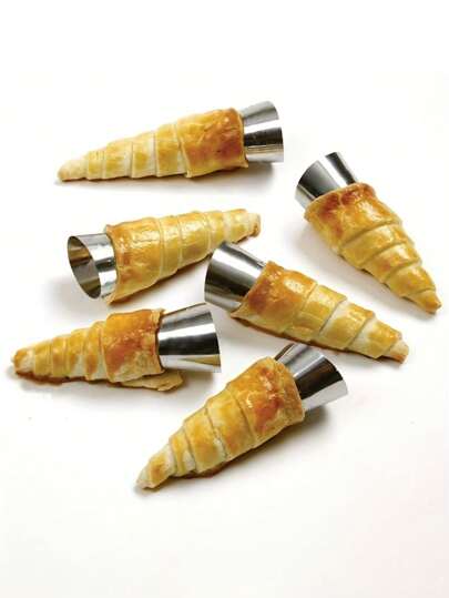 3/16/20pcs, Stainless Steel Cream Horn Molds, Large Croissant Mold, Cannoli Tube Forms, Danish Pastry Tools, Baking Supplies, Kitchen Gadgets, Kitchen Accessories, Kitchen Items