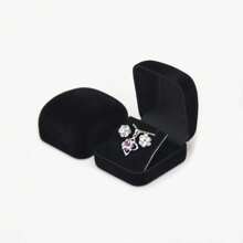耳釘收納盒/掛墜組織盒,高級絨面小項鍊珠寶展示禮品包裝盒 - 首飾盒 - 查看 2
