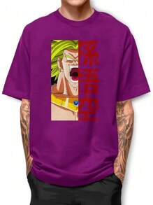 Men T-Shirts - Màu tím - Xem 1