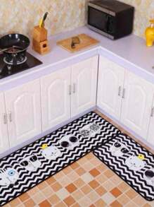 2 pares de Tapete antiderrapante - Negro - Ver 2