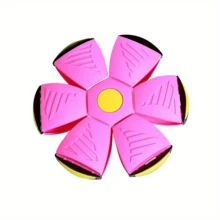 Bounce Ball, Elastic Step Ball Toy, UFO Transformation Ball, Inflatable Bounce Ball Interactive Foot Step Ball Outdoor Toy - Purple - View 12