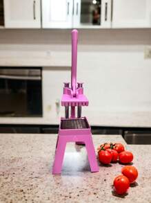 Cortador de Alimentos Multiuso Batata e Legumes - Rosa chiclete - Visão 5