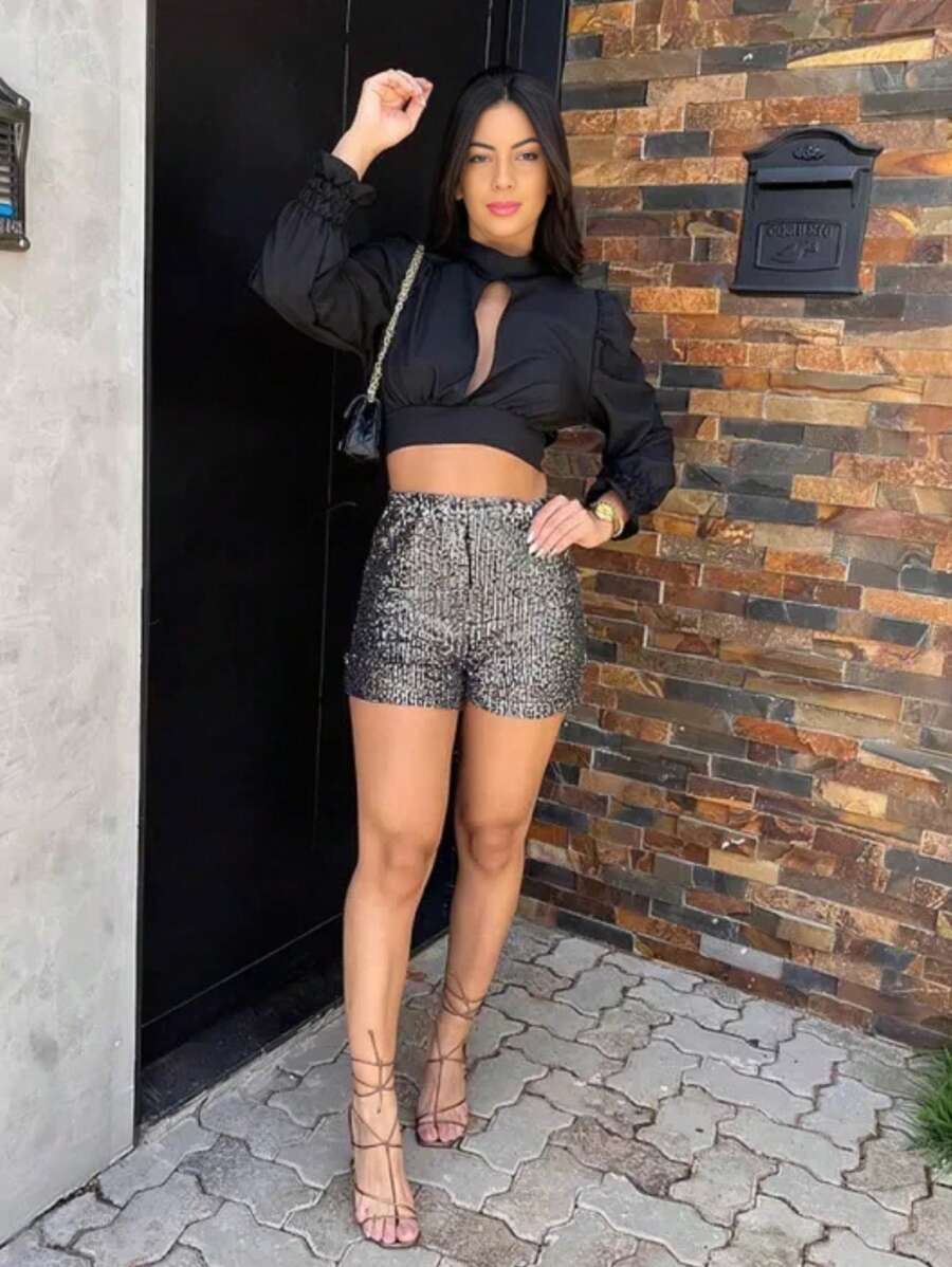 Women Shorts - Bạc - Xem 1