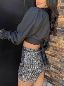 Women Shorts - Bạc - Xem 4