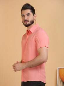 Men Shirts - 粉色 - 查看 2