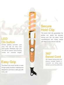 Rizador de pelo portátil profesional, rizador de pelo de cerámica, rizador de pelo ,PUNTA DE ESPIRA - Multicolor - Ver 9