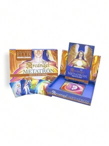 Oráculo del Arcángel Metatrón – 55 Cartas de Auto Dominio y Libro Guía Impreso - Multicolor - Ver 3