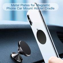 5pcs Electroplated Black Iron Sheet Phone Holder Accessory With 40mm Diameter And Adhesive Backing