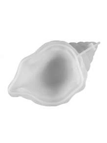 3d Mirror Sea Shell Shaped Silicone Mold For Candle Holder And Aromatherapy Soap Making, Home Decoration - White Silicone Mold - View 3