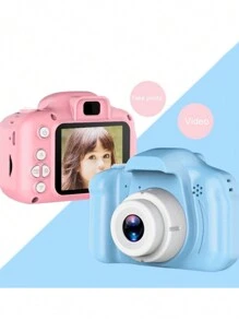 MiniCâmera Digital Portátil Mini 720p, Câmera Recarregável Colorida De Brinquedo, Tela De 2 Polegadas 8mp, Presente De Aniversário E Outros Com 1 Cartão Tf E Leitor De Cartão - Azul - Visão 6