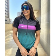 Women Cycling Jersey - Rose Red - View 5