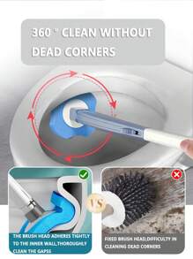 FoBianJie Đầu thay thế chổi vệ sinh dùng một lần hương chanh vàng Trang trí phòng tắm Trang trí mùa thu - Đầu cọ thay thế chanh vàng 4 góc (không kèm tay cầm) - Xem 4