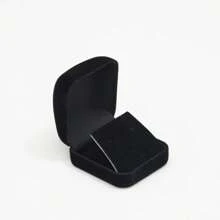 耳釘收納盒/掛墜組織盒,高級絨面小項鍊珠寶展示禮品包裝盒 - 首飾盒 - 查看 7